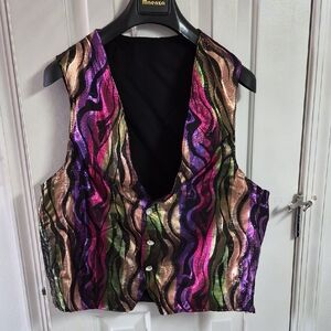 Colorful Metallic Vest